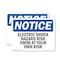 Signmission Electric Shock Hazard Risk Swim At Your Own Risk OSHA Notice Sign, Plastic, 10in W x 7in L, 2PK OS-2PACK-NS-P-710-L-11639 - alternate 1